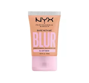 NYX PROFESSIONAL BARE WITH ME BLUR WYGŁADZJĄCY PODKŁAD DO TWARZY 06 SOFT BEIGE 30ML