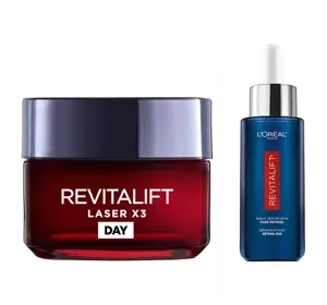 L'Oréal Paris Revitalift krem Laser X3 na dzień + serum na noc z retinolem