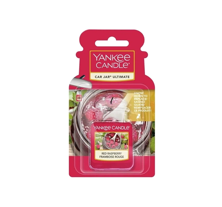 YANKEE CANDLE CAR JAR ULTIMATE ZAPACH DO SAMOCHODU RED RASPBERRY 25G