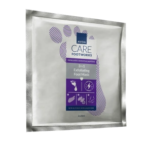 Avon FootWorks skarpetki złuszczające z kwasem glikolowym i aloesem 40 ml