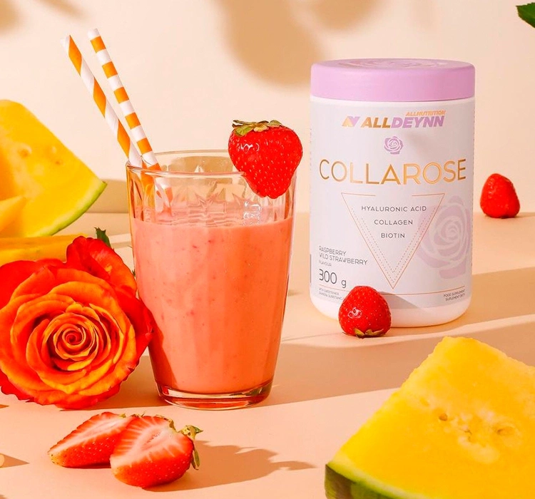 Allnutrition Alldeynn Collarose suplement diety Raspberry Wild Strawberry 300g
