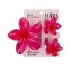 eCarla zestaw trzech spinek do włosów hawajskie kwiaty SP389 Fuchsia Ombre