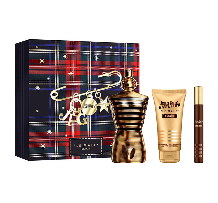 jean paul gaultier le male elixir ekstrakt perfum 125 ml   zestaw  