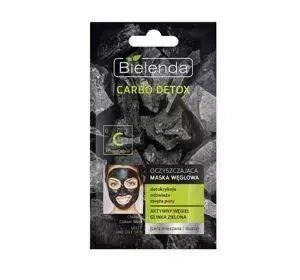 Bielenda Carbo Detox maska węglowa Glinka Zielona 8 g