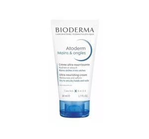 Bioderma Atoderm ultra-odżywczy krem do rąk i paznokci 50 ml