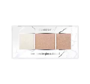 Claresa Too Glam To Give a Damn paleta rozświetlaczy 11 Rosy Glow 12,5 g