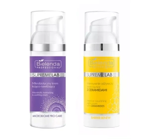 Bielenda Professional Supremelab zestaw krem Microbiome Professional Care 50 ml + krem na noc Barrier Renew 50 ml