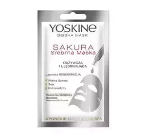 Yoskine Geisha Mask Sakura srebrna maska odżywcza 20ml