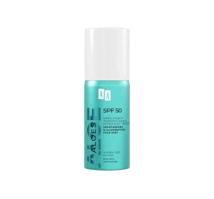 AA Aloes nawilżająco-rozświetlająca mgiełka do twarzy SPF50 100 ml