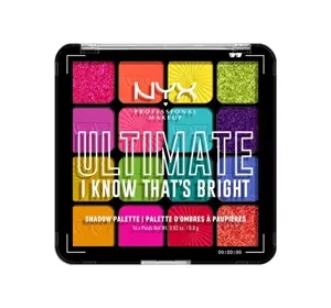 NYX Professional Makeup Ultimate paleta cieni do powiek I Know That's Bright 12,8 g