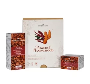 Orientana Power of Sandalwood zestaw kosmetyków do pielęgnacji twarzy krem + olejek do masażu twarzy
