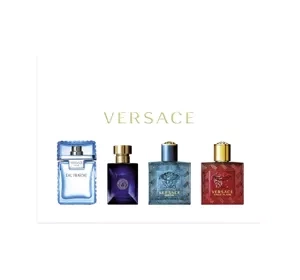 Versace woda toaletowa Man Eros 5 ml + Dylan Blue Pour Homme 5 ml + Eau Fraîche 5 ml + woda perfumowana Eros Flame 5 ml