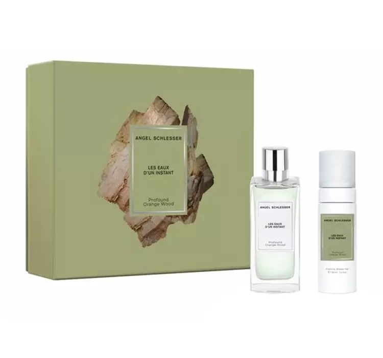 angel schlesser les eaux d'un instant - profound orange wood woda toaletowa 100 ml   zestaw 