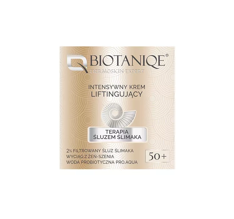 Biotaniqe Terapia śluzem ślimaka intensywny krem liftingujący 50+ 50ml