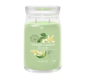 Yankee Candle Signature duża świeca zapachowa Vanilla Lime 567 g