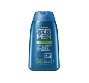 Avon Care Men Sensitive przeciwłupieżowy szampon i odżywka do włosów 2w1 200 ml