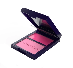 Claresa Duo Palette Creamy & Pressed kremowo-pudrowa paletka róży do konturowania twarzy 01 Awesome Blossom 8,5 g