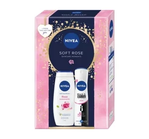 NIVEA Soft Rose zestaw żel pod prysznic + antyperspirant w sprayu