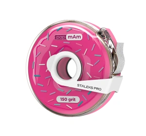 Staleks Pro taśma ścierna biała papmAm Expert 150 grit w plastikowym pudełku rolce 7 m