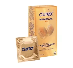 Durex Sensual XL ultracienkie prezerwatywy powiększone 10 szt