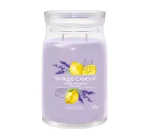 Yankee Candle Signature duża świeca zapachowa Lemon Lavender 567 g