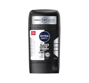 NIVEA MEN Black&White Invisible Original antyperspirant w sztyfcie dla mężczyzn 50 ml