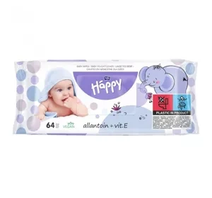 Bella Baby Happy nasączone chusteczki dla dzieci Witamina E + Alantoina 64 sztuk