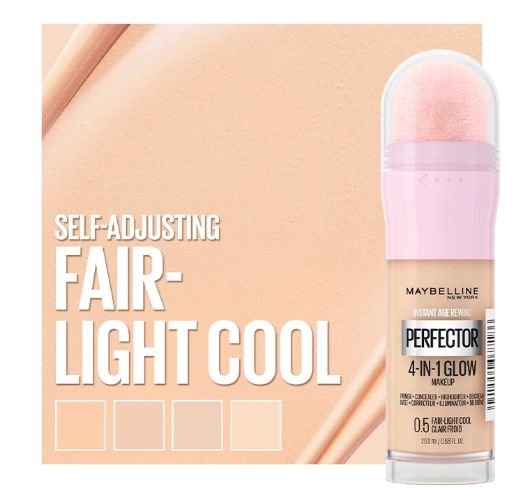 Maybelline Instant Anti Age Perfector 4in1 rozświetlający podkład 0.5 Fair Light Cool 20ml