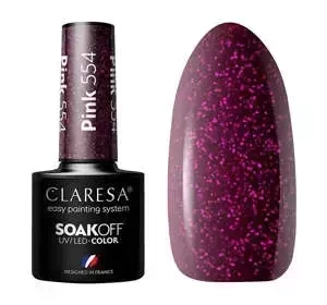 Claresa hybrydowy lakier do paznokci Pink 554 5 g