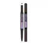 Maybelline Express Brow Satin Duo dwustronna kredka do brwi Black Brown 0,71 g