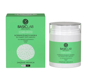 BasicLab Complementis normalizująca maska do twarzy, szyi i dekoltu Zwężenie i Redukcja 50 ml