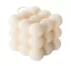 Mohani Naturalna Świeca Bubble biała duża 150g