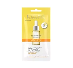 Eveline Cosmetics Concentrated Formula Vitamin C maseczka do twarzy wyrównująca koloryt 8 ml