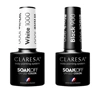 Claresa zestaw lakierów hybrydowych White 1000 + Black 900 2 x 5 g