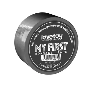 Lovetoy My First Bondage Tape taśma do BDSM Srebrna