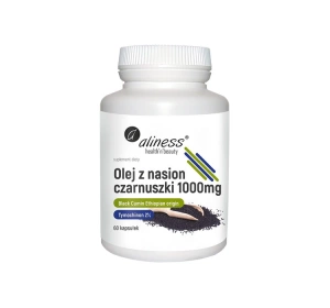 Aliness olej z nasion czarnuszki 2% 1000 mg suplement diety 60 kapsułek