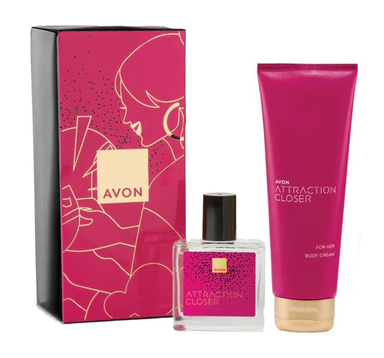 avon attraction for her woda perfumowana 30 ml   zestaw 