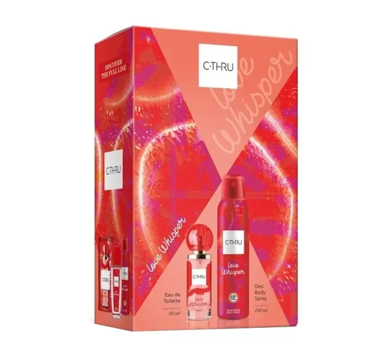 sarantis c-thru love whisper woda toaletowa 30 ml   zestaw 