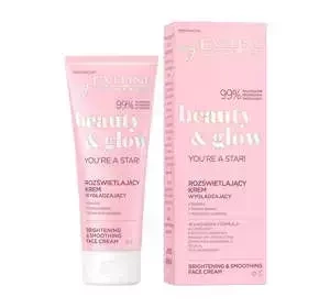 Eveline Cosmetics Beauty&Glow You're A Star rozświetlająco-wygładzający krem do twarzy 75 ml