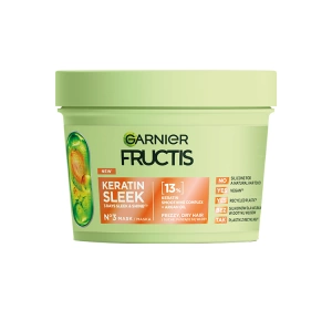 Garnier Fructis Keratin Sleek maska do włosów suchych i puszących się 370 ml