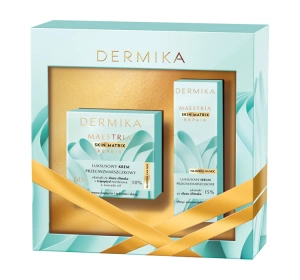 Dermika Maestria Skin Matrix zestaw prezentowy krem przeciwzmarszczkowy 60+ 50 ml + serum przeciwzmarszczkowe 15 ml