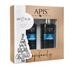 Apis My Happiness zestaw kosmetyków do pielęgnacji ciała żel pod prysznic 300 ml + balsam do ciała i dłoni 300 ml