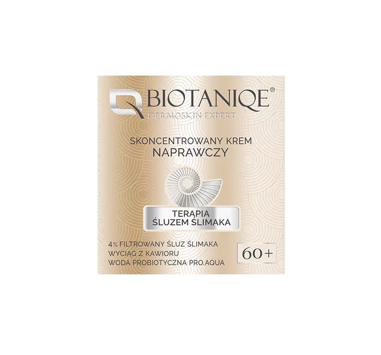 Biotaniqe Terapia śluzem ślimaka skoncentrowany krem naprawczy 60+ 50ml