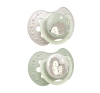 Lovi Night & Day smoczek silikonowy dynamiczny 0-6 miesięcy Hedgehog 2 sztuki