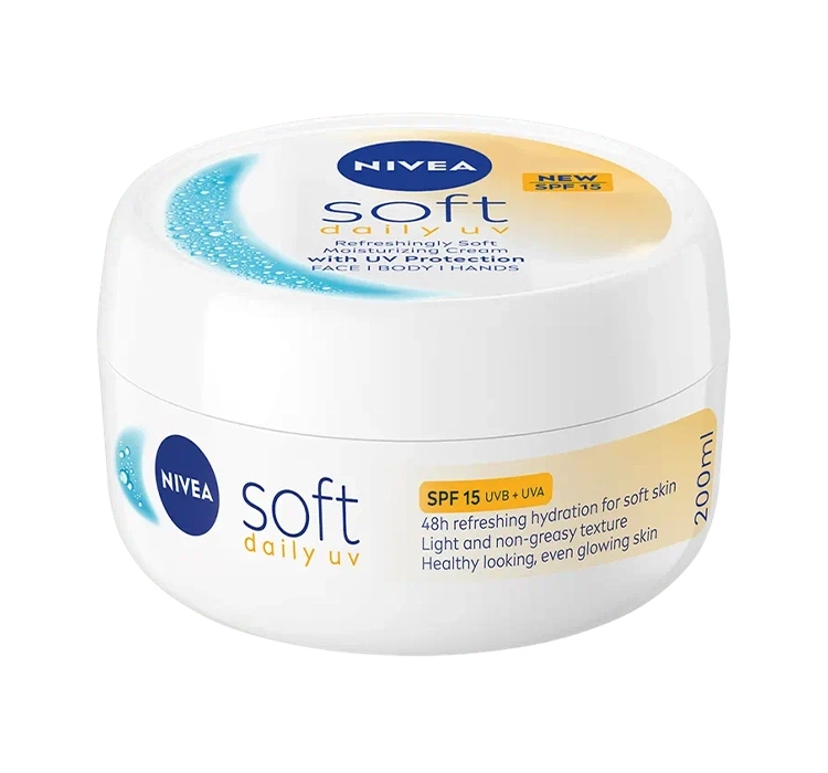 Krem do twarzy intensywnie nawilżający NIVEA Soft Daily UV SPF15