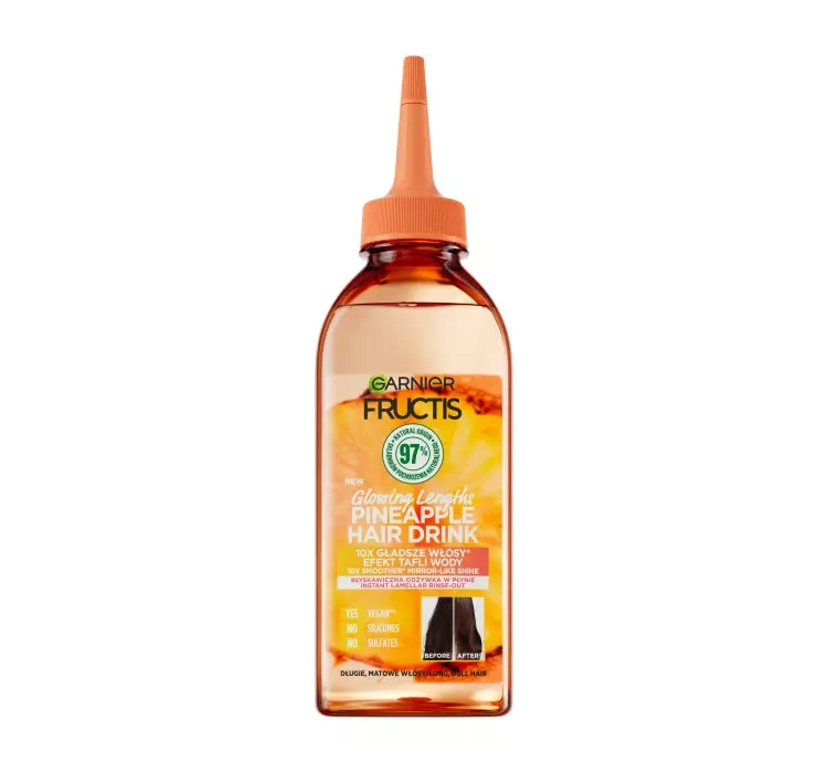 GARNIER FRUCTIS HAIR DRINK PINEAPPLE BŁYSKAWICZNA ODŻYWKA DO WŁOSÓW W PŁYNIE 200ML