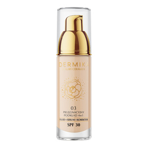 Dermika Luxury Ceramides pielęgnacyjny podkład 4w1 SPF30 odcień 03 30 ml