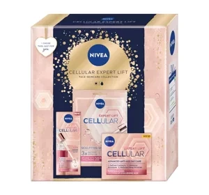 NIVEA Cellular Expert Lift zestaw serum + krem na dzień SPF30 + maska