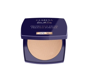 Claresa Care All Day prasowany puder utrwalający z filtrem SPF30 Universal 10g