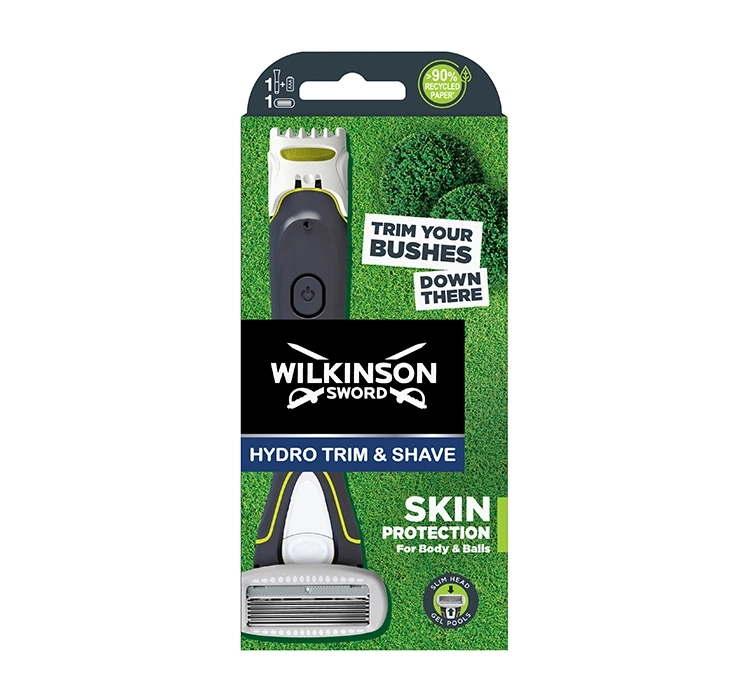 Wilkinson Sword Hydro Trim & Shave maszynka do golenia dla mężczyzn z trymerem rączka + 1 wkład